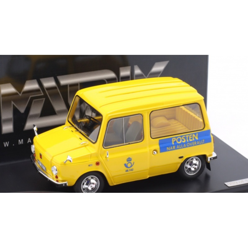 1/43 Matrix 1971 DAF Kalmar Tjorven Swedish Post (Yellow) Car Model