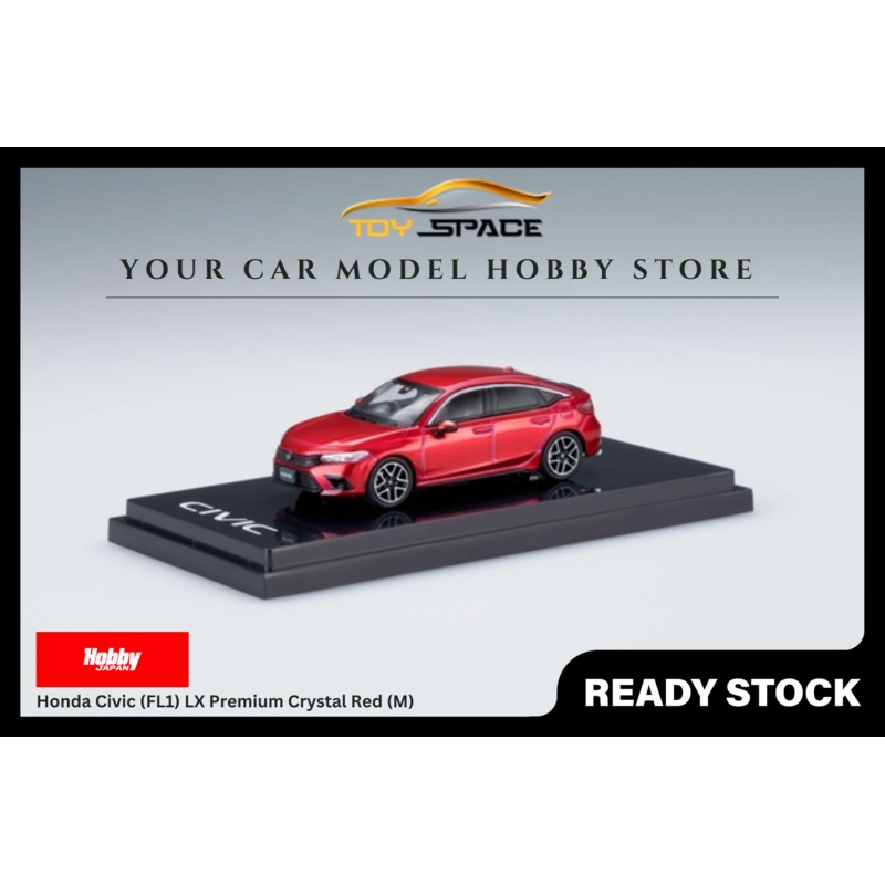[HOBBY JAPAN] 1:64 Honda Civic (FL1) LX Premium Crystal Red (M)