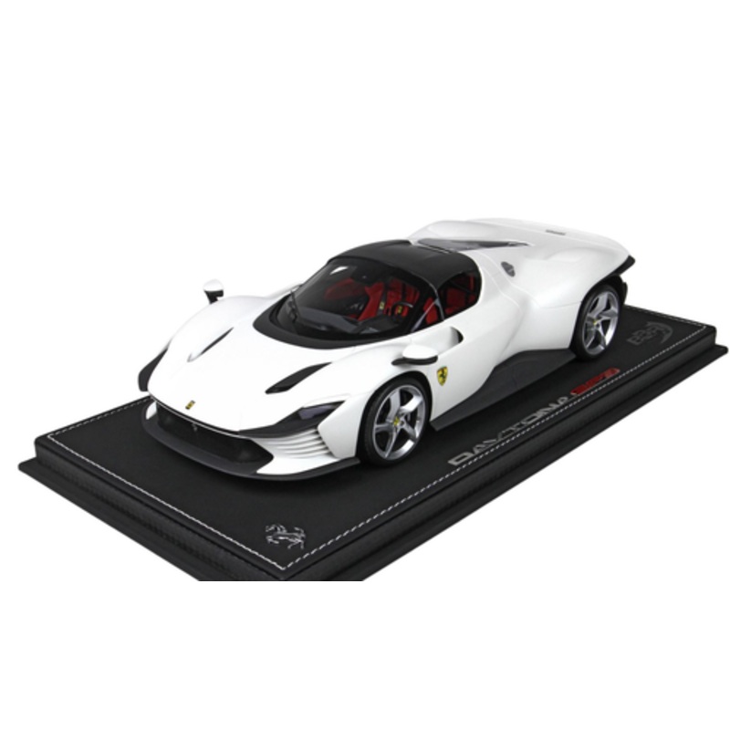 1/18 BBR Ferrari Daytona SP3 Icona Series Closed Roof (Matt Italian White) Resin Car Model Limited 24 Pieces