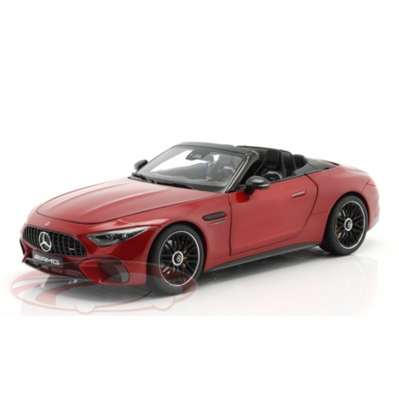 1/18 Dealer Edition 2022 Mercedes-Benz AMG SL63 4Matic+ Roadster (R232) (Patagonienrot Red) Diecast Car Model