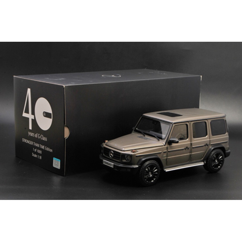 1/18 Dealer Edition Mercedes-Benz Mercedes 40 Years of G-Class G-Klasse G500 Stronger Than Time Edition (Matt Monza Grey) Diecast Car Model Limited