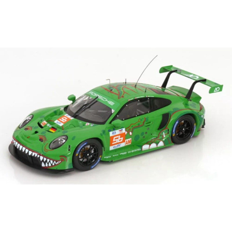 1/18 Ixo 2023 Porsche 911 RSR-19 #56 24h LeMans Project 1 - AO Racing Matteo Cairoli, P. J. Hyett, Gunnar Jeannette Car Model