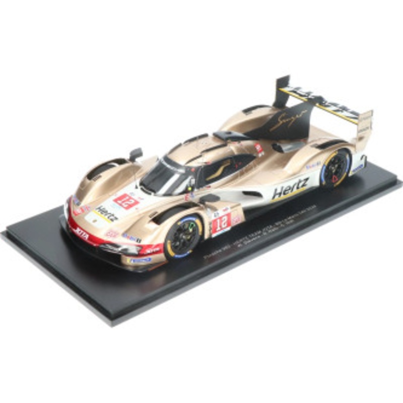 1/18 Spark Porsche 963 No.12 HERTZ TEAM JOTA 8th Le Mans 24H 2024 W. Stevens - N. Nato - C. Ilott Car Model