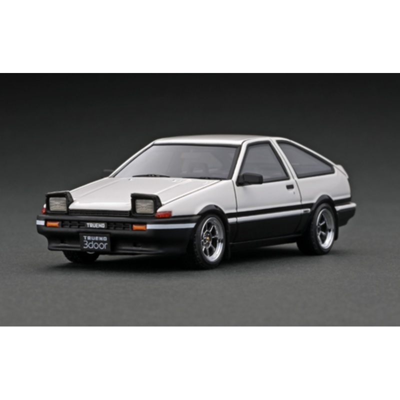 1/43 Ignition Model Toyota Sprinter Trueno 3Dr GT Apex (AE86) White/Black