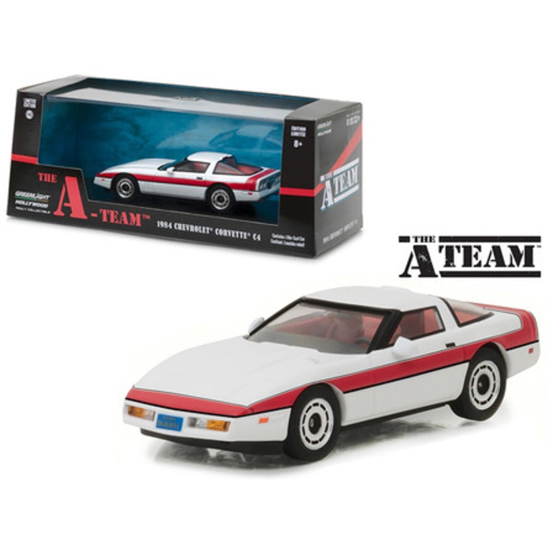 1984 Chevrolet Corvette C4 "The A Team" 1983-1987 TV Series 1/43 Diecast Model Car by Greenlight