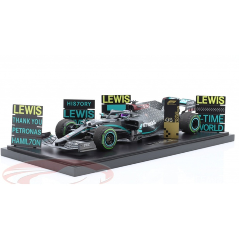 1/12 Minichamps 2020 Formula 1 Lewis Hamilton Mercedes-AMG F1 W11 #44 Winner Turkish GP Formula 1 World Champion Car Model