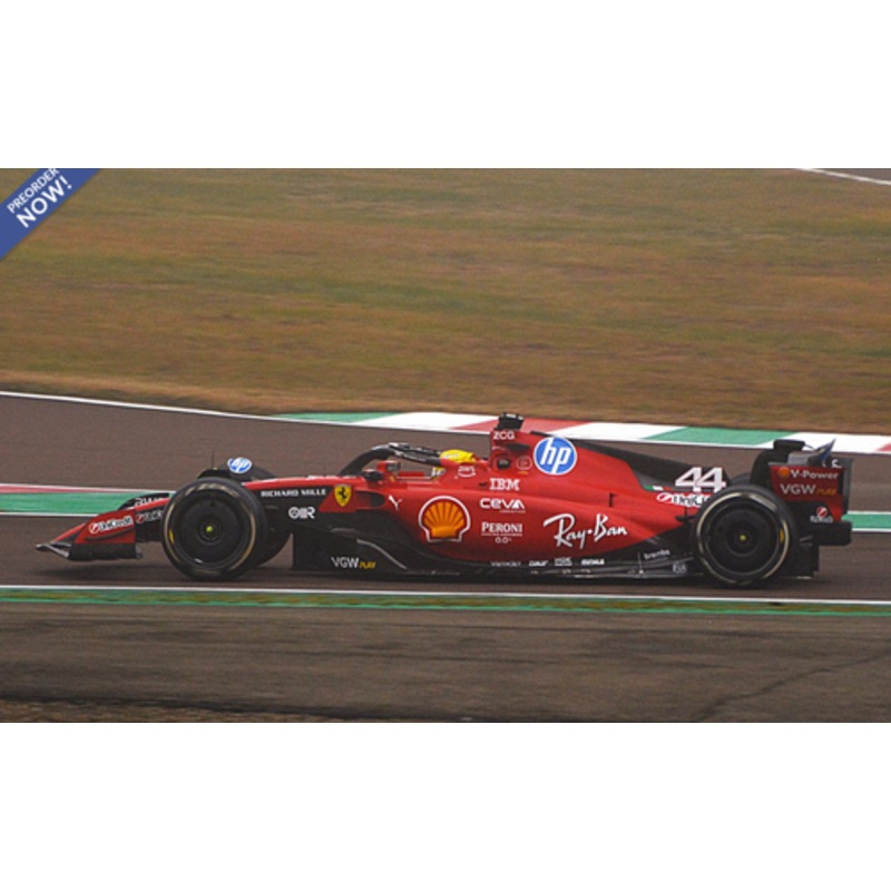 1/18 BBR 2025 Formula 1 Ferrari SF23 Test Fiorano #44 Lewis Hamilton First Show in Ferrari Car Model Standard Package