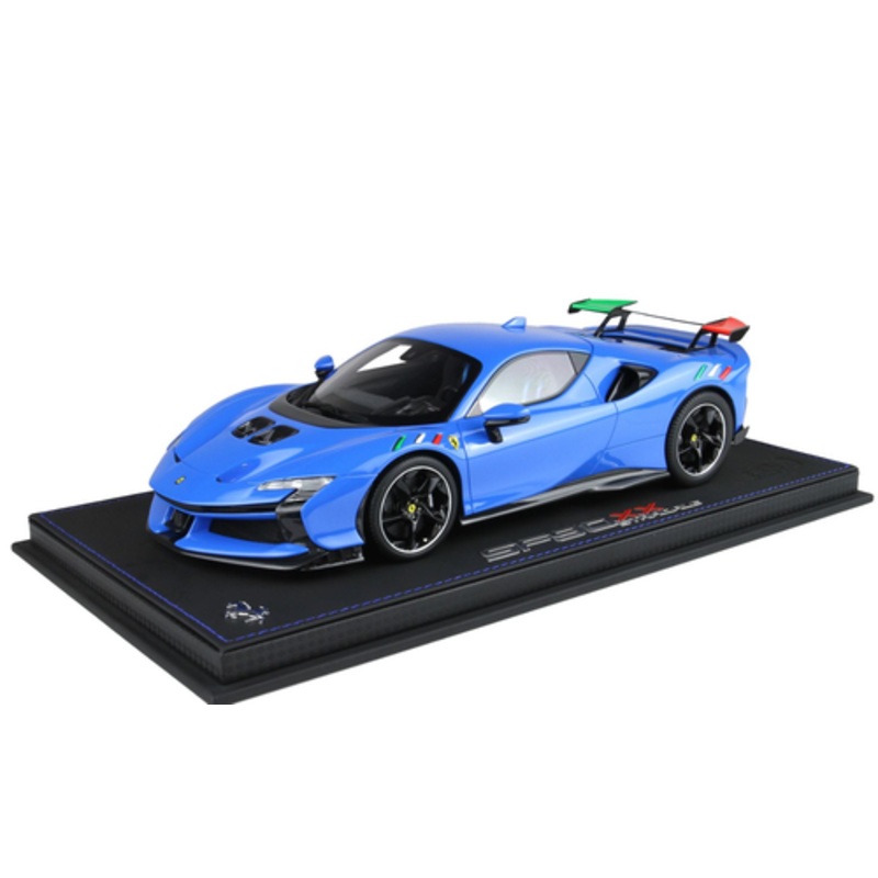 1/18 BBR Ferrari SF90 XX Stradale (Blue Francia) Car Model Limited 50 Pieces