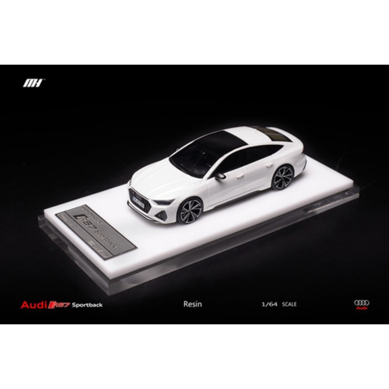 1/64 Motorhelix Audi RS7 Sportback (White) Resin Car Model Limited