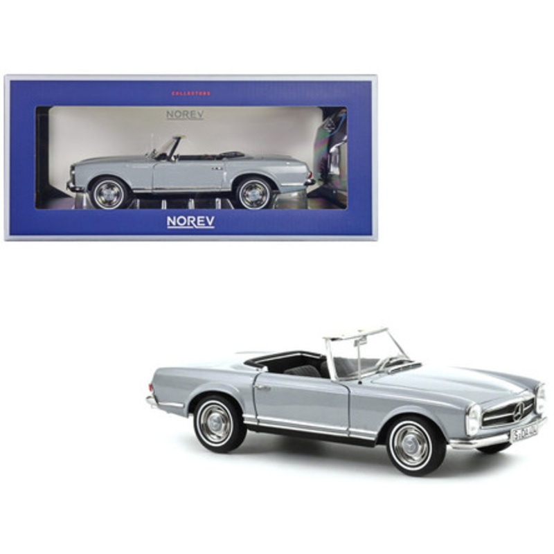 1963 Mercedes-Benz 230 SL Cabriolet Arabian Gray 1/18 Diecast Model Car by Norev