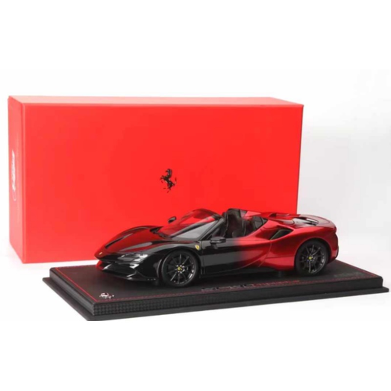 1/18 BBR Ferrari SF90 Spider (Rosso Magma Red & Black) Car Model Limited