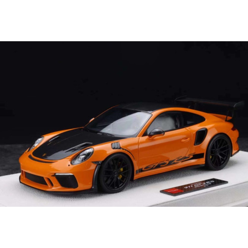 1/18 Makeup Porsche 911 991.2 GT3 RS (Orange with Black Hood) Resin Car Model