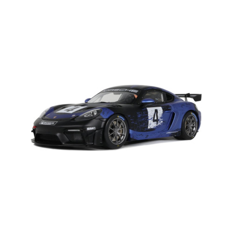 1/18 OTTO 2021 Porsche Cayman 718 GT3 RS Clubsport #4 (Blue) Car Model