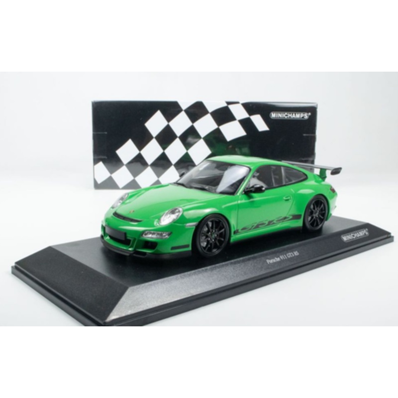 1/18 Minichamps 2007 Porsche 911 (997) GT3 RS (Green) Car Model