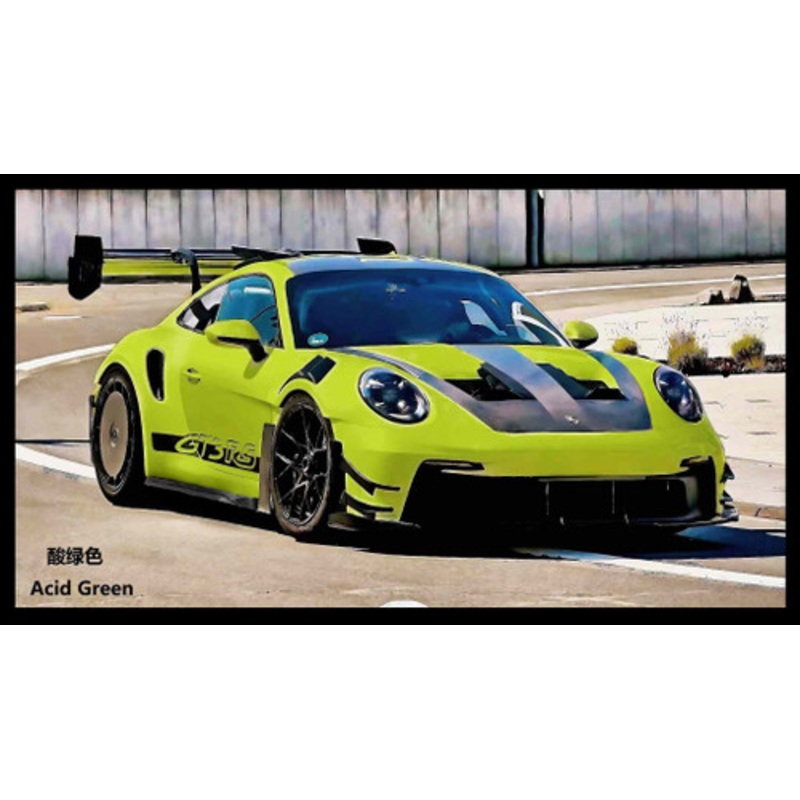 1/18 Vip Scale Models Porsche 911 (992) GT3 RS Manthey Racing (Acid Green) Car Model Limited 66 Pieces