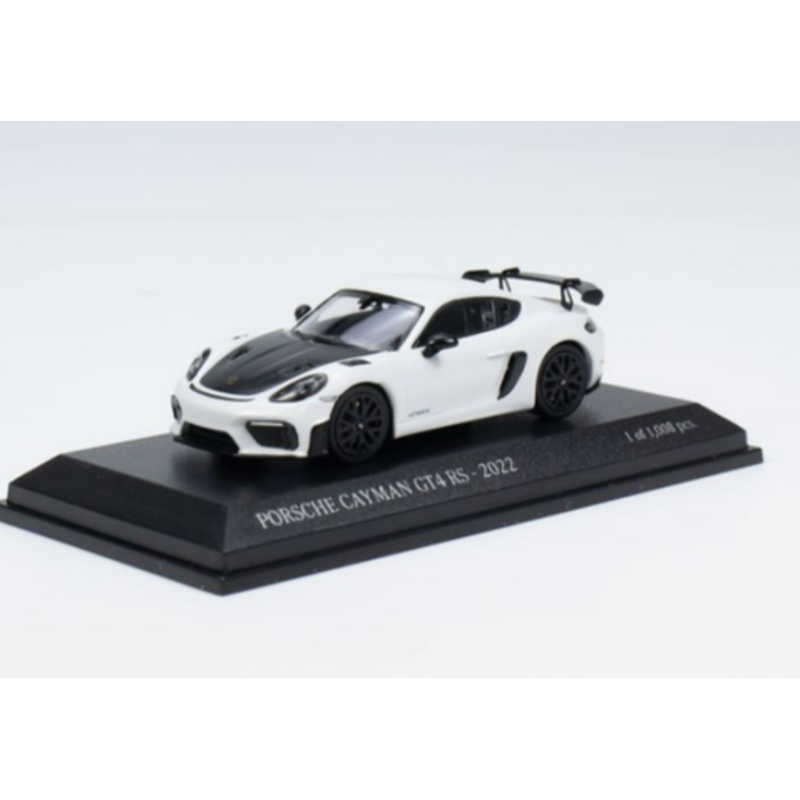 1/64 Minichamps Porsche Cayman GT4RS - 2022- White CLDC Exclusive World Wide Limited 1000