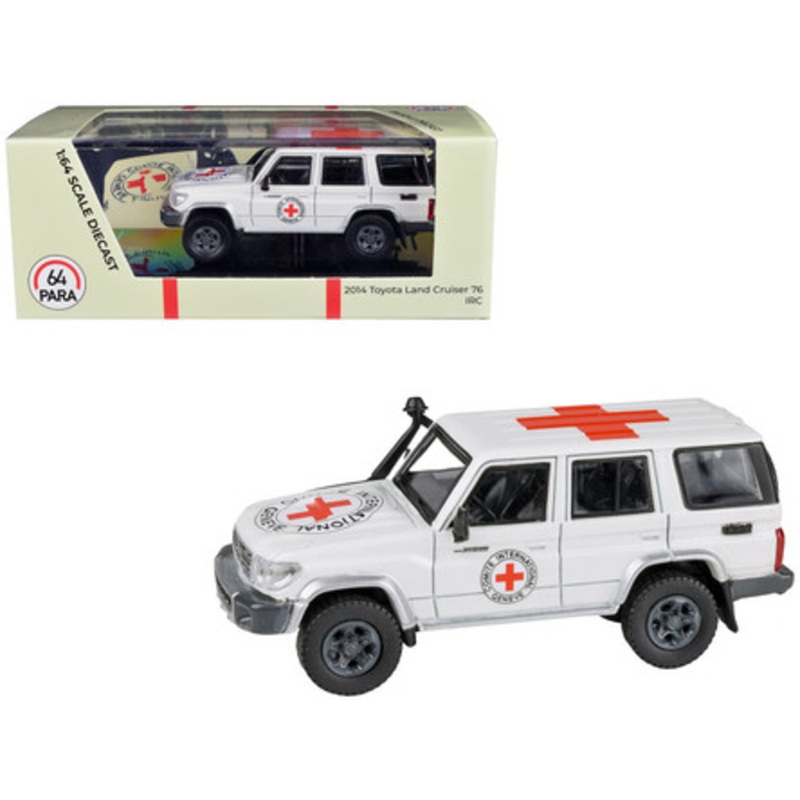 1/64 Paragon Toyota Land Cruiser 76 Red Cross Diecast Car Model