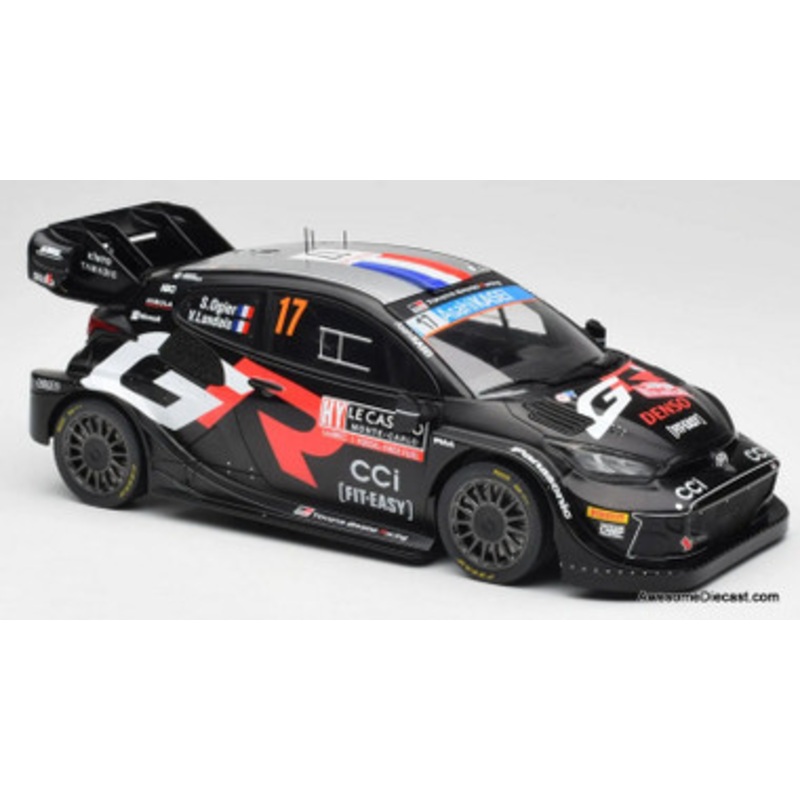Toyota GR Yaris Rally 1 Hybrid #17, Black 1:18 Diecast Model Car by IXO