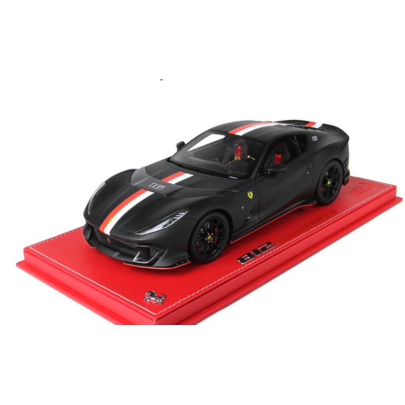 1/18 BBR Ferrari 812 Competizione Charles Leclerc (Matte Black) Car Model Limited