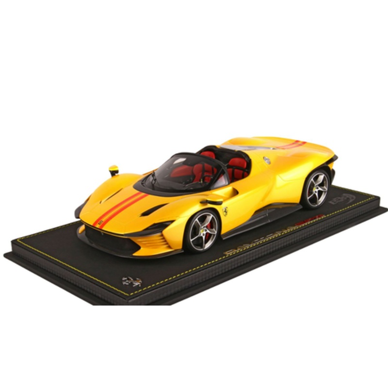 1/18 BBR Ferrari Daytona SP3 Icon Series (Three-Layer Yellow And Red Stripes) Resin Car Model Limited 48 Pieces