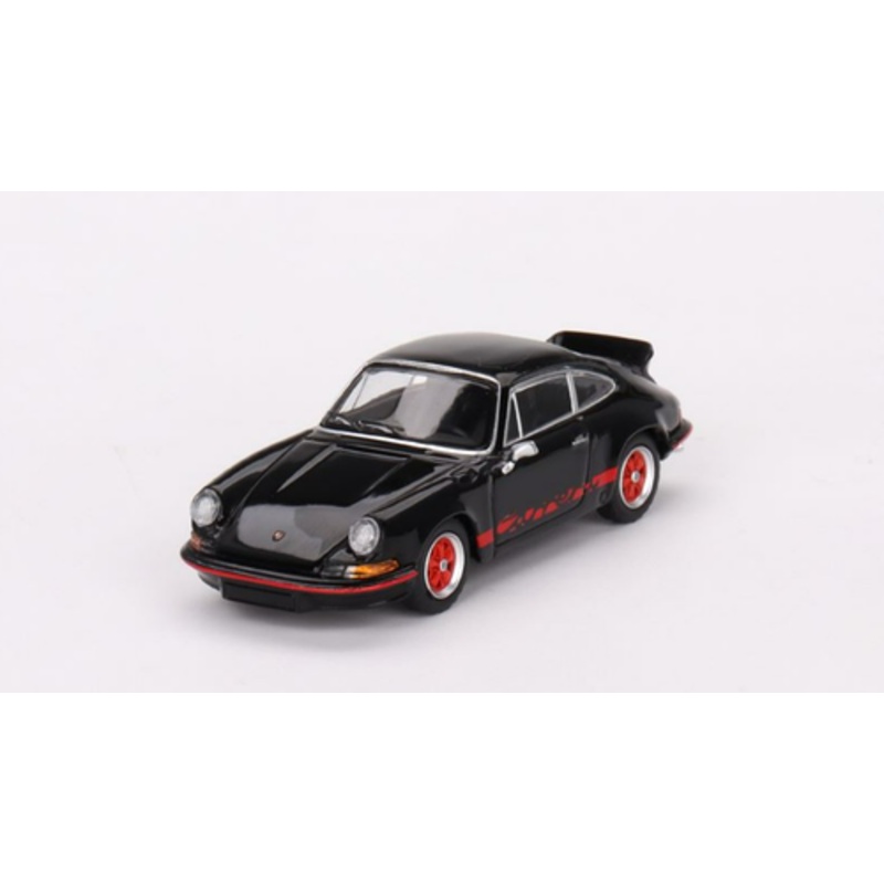 1/64 Mini GT Porsche 911 Carrera RS 2.7 (Black with Red Livery) Diecast Car Model