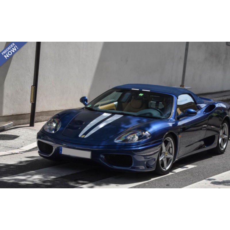 1/18 BBR Ferrari 360 Modena Spider (Le Mans Blue with White Stripes) Car Model