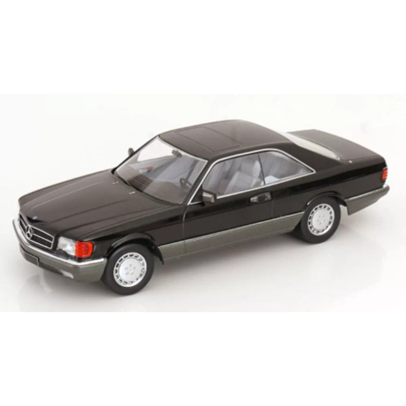 1/18 KK-Scale 1985 Mercedes-Benz 500 SEC (C126) (Black) Car Model