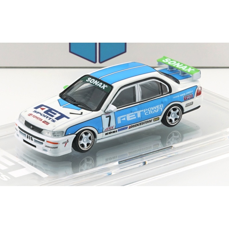 [Preorder] BMC 1:64 Toyota Corolla AE100 - JTCC FET Super Tourer 1994 #7 TMCS2025 64B0454