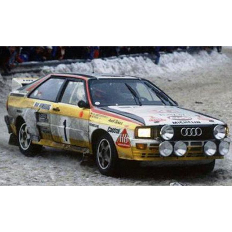 1/18 Sunstar 1984 Audi Quattro A2 #1 W. Rohl, C. Geistdorfer Winner Rallye Monte Carlo Diecast Car Model