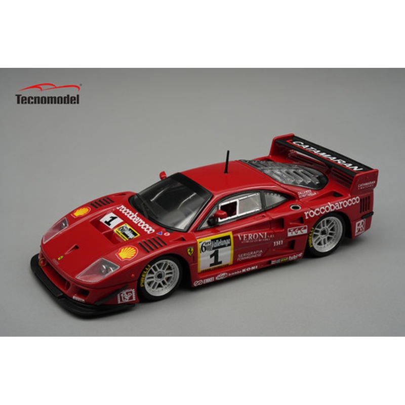 1/43 Tecnomodel Ferrari F40 LM 1996 6H Winner Vallelunga Gold Cup Driver A. Schiattarella, L. Dalla Noce Car Model