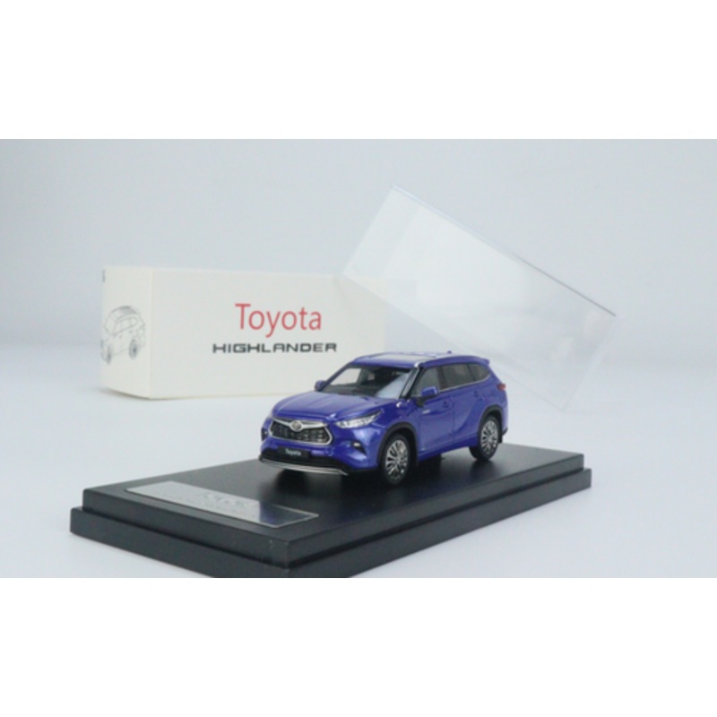 1/64 LCD Toyota HighLander Blue Diecast Car Model