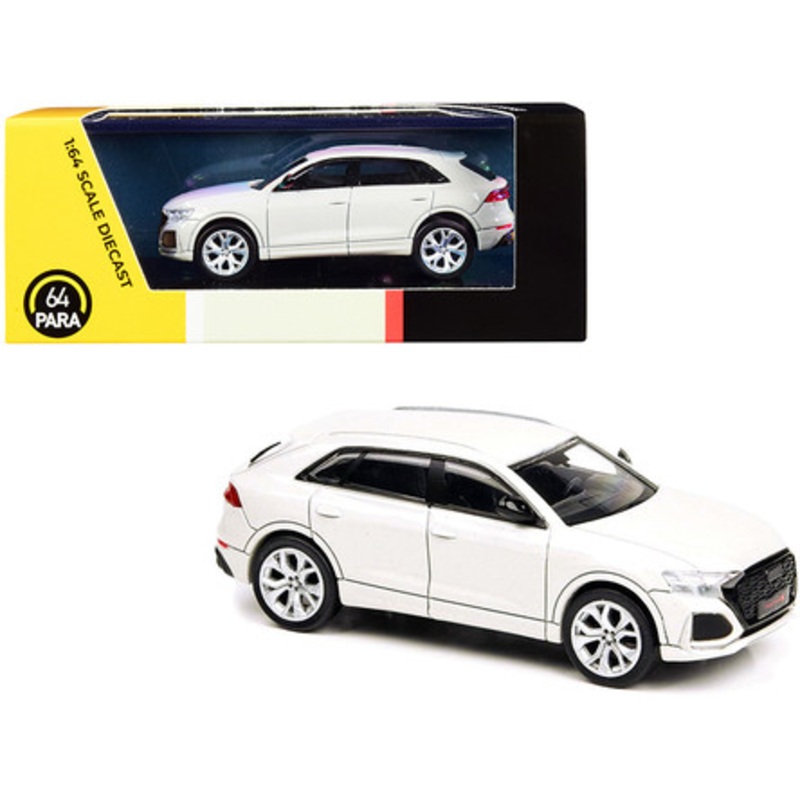 Audi RS Q8 White 1/64 Diecast Model Car by Paragon
