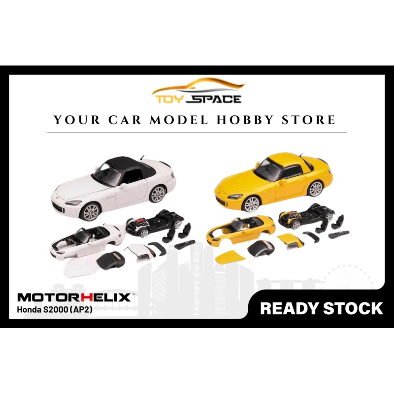 [MOTORHELIX] 1:64 Honda S2000 (AP2) Grand Prix White