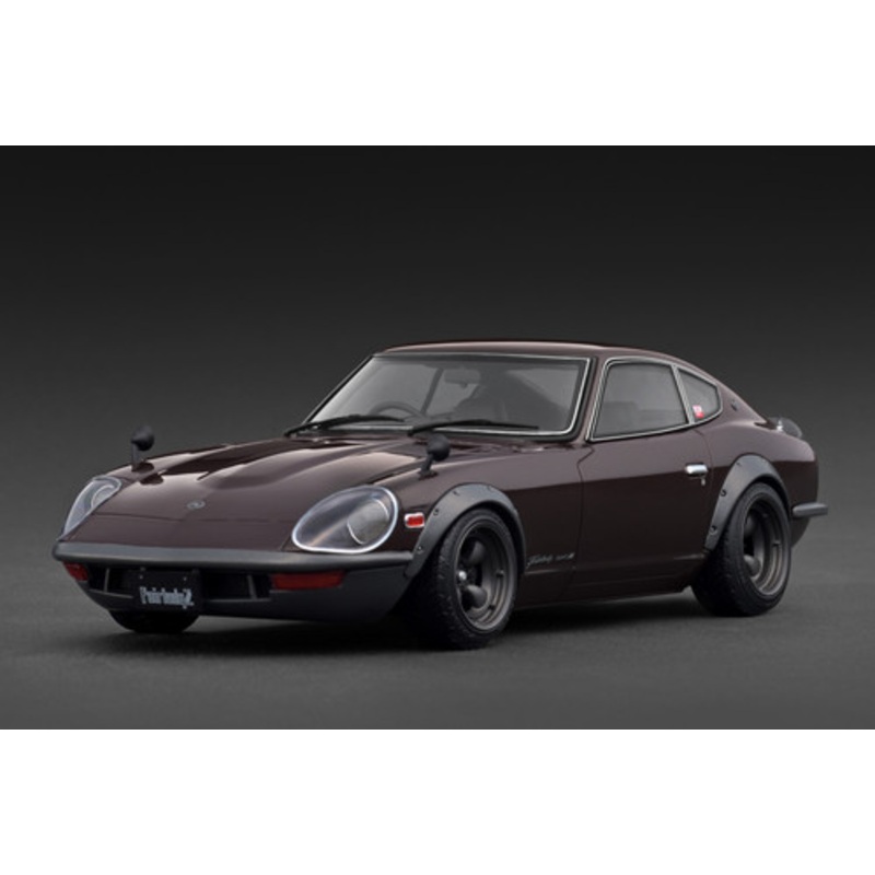 1/18 IG Ignition Model Nissan Fairlady 240ZG (HS30) (Maroon Dark Red) Car Model