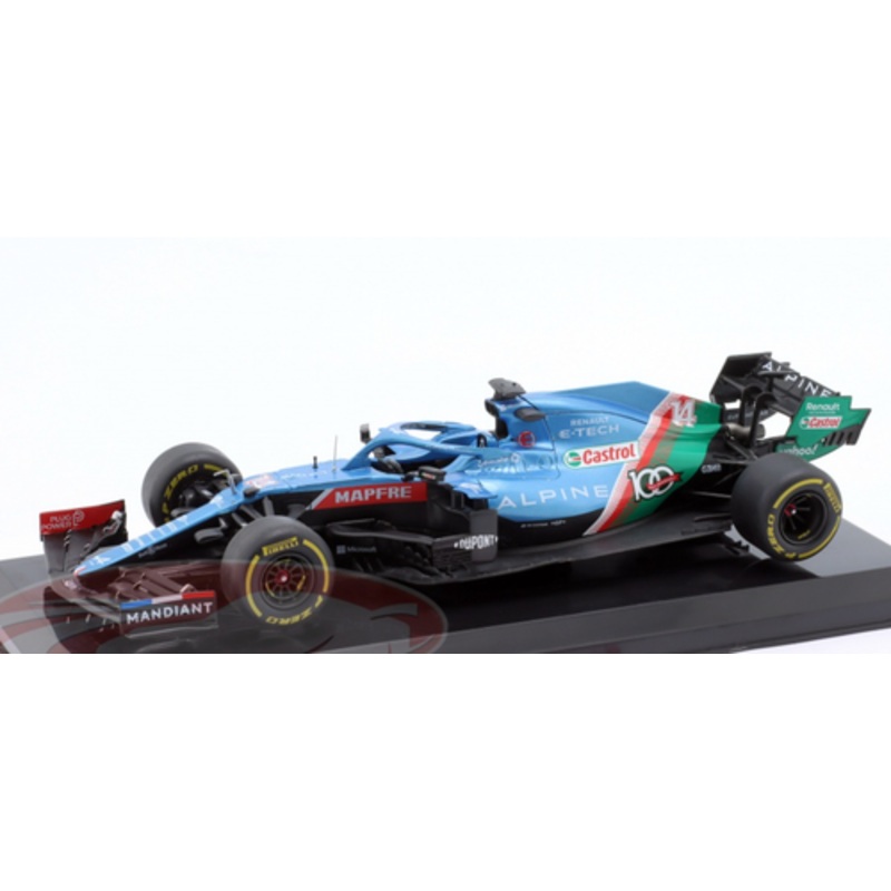 1/24 Premium Collectibles 2021 Formula 1 Fernando Alonso Alpine A521 #14 Saudi Arabia GP Car Model