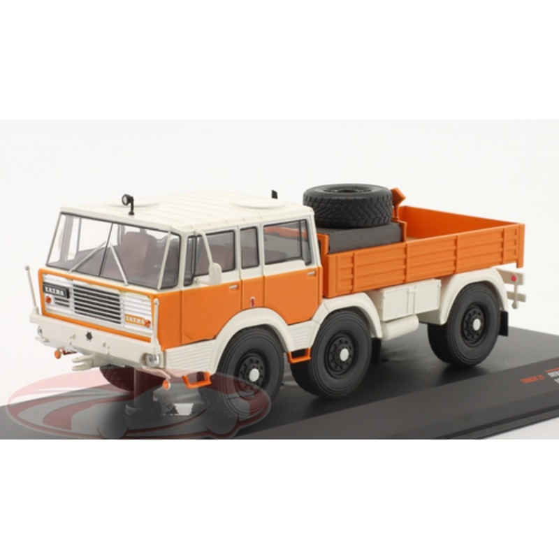 1/43 Ixo 1968 Tatra 813 6x6 (Orange & White) Car Model