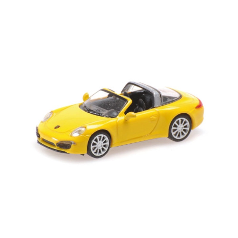 1/87 Minichamps 2014 Porsche 911 Targa (Yellow) Diecast Car Model