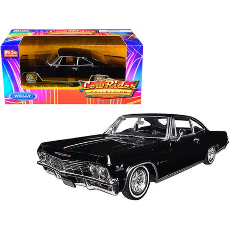 1/24 Welly 1965 Chevrolet Impala SS 396 (Black) "Low Rider Collection" Diecast Car Model