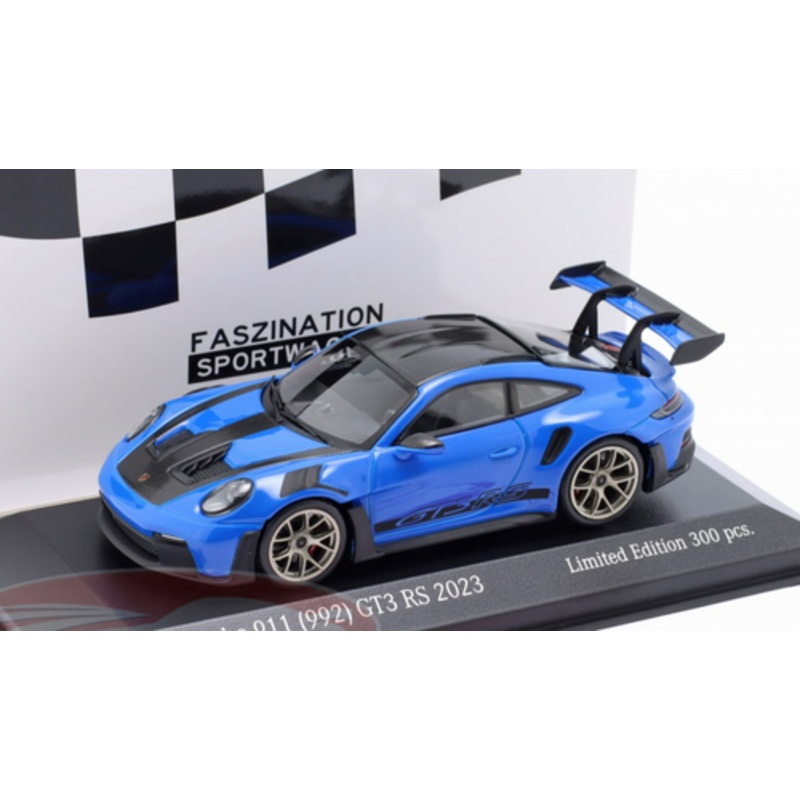 1/43 Minichamps 2023 Porsche 911 (992) GT3 RS Weissach Package (Blue) Car Model