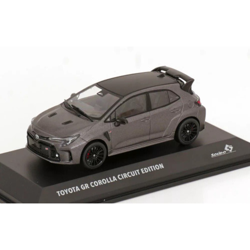 1/43 Solido 2023 Toyota Corolla GT Circiut Edition (Heavy Metal Grey) Diecast Car Model