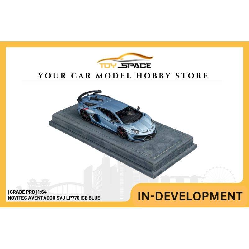 [GRADE PRO] 1:64 Novitec Aventador SVJ LP770 Ice Blue