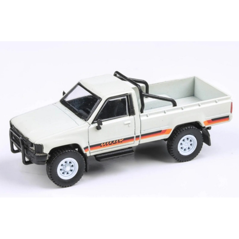 1/64 Paragon 1984 Toyota Hilux Single Cab (White) Diecast Car Model