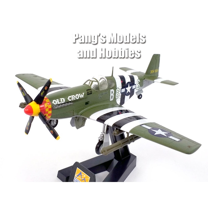 P-51B (P-51) Mustang - Bud Anderson "Old Crow" 1/72 Scale Assembled and Painted Model by Easy Model
