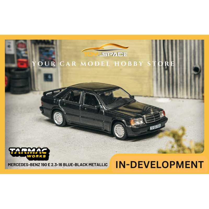 [TARMAC WORKS] 1:64 Mercedes-Benz 190 E 2.3-16 Blue-Black Metallic