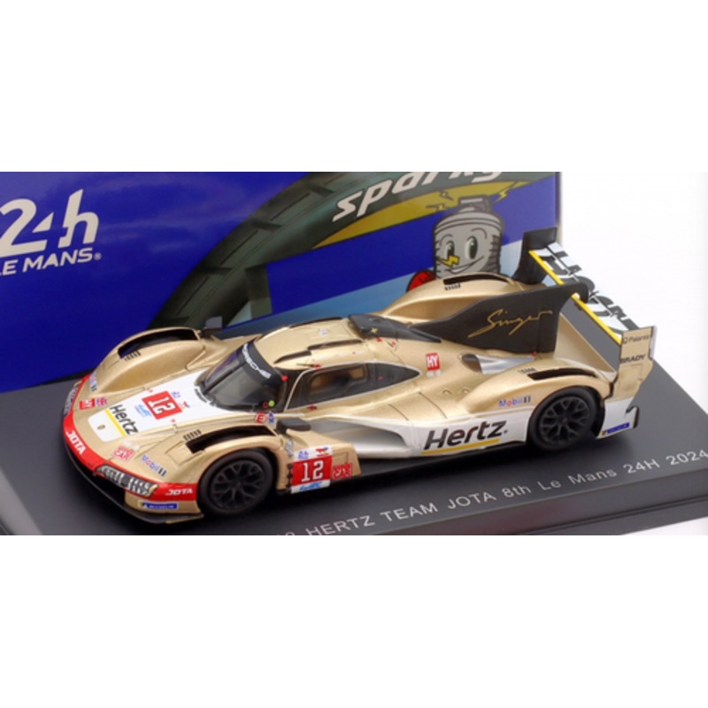 1/64 Spark Porsche 963 No.12 HERTZ TEAM JOTA 8th Le Mans 24H 2024 W. Stevens - N. Nato - C. Ilott Car Model