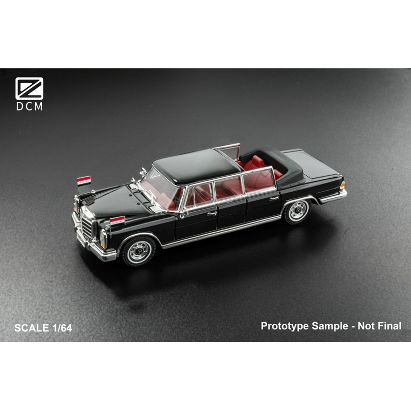 [Preorder] DCM 1:64 Mercedes-Benz Pullman 600 (2 Versions) Black microphone version