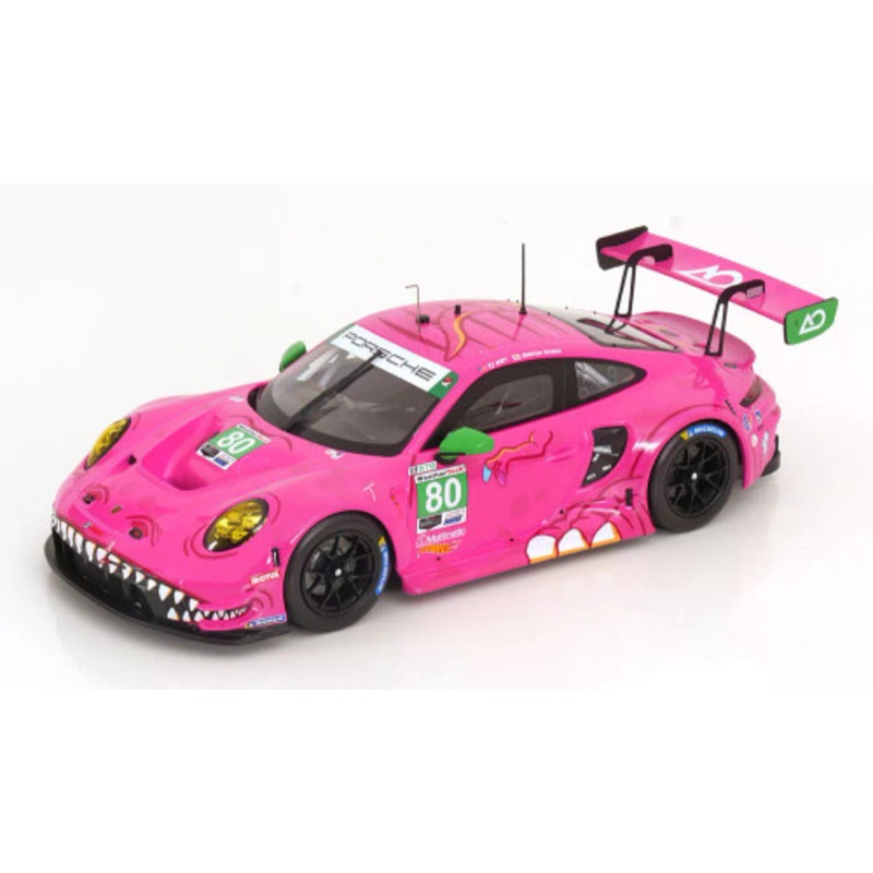 1/18 Ixo 2023 Porsche 911 (992) GT3 R #80 Race Virginia IMSA AO Racing Team P.J. Hyett, Sebastian Priaulx Car Model