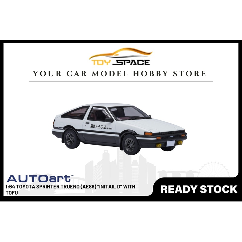 [AUTOART] 1:64 Toyota Sprinter Trueno (AE86) INITIAL D With Tofu