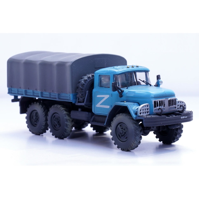 ZIL 131 - 6x6 3.5 Ton Cargo Truck Russian Army, Ukraine 2022 1/72 Scale Diecast Model by Legion
