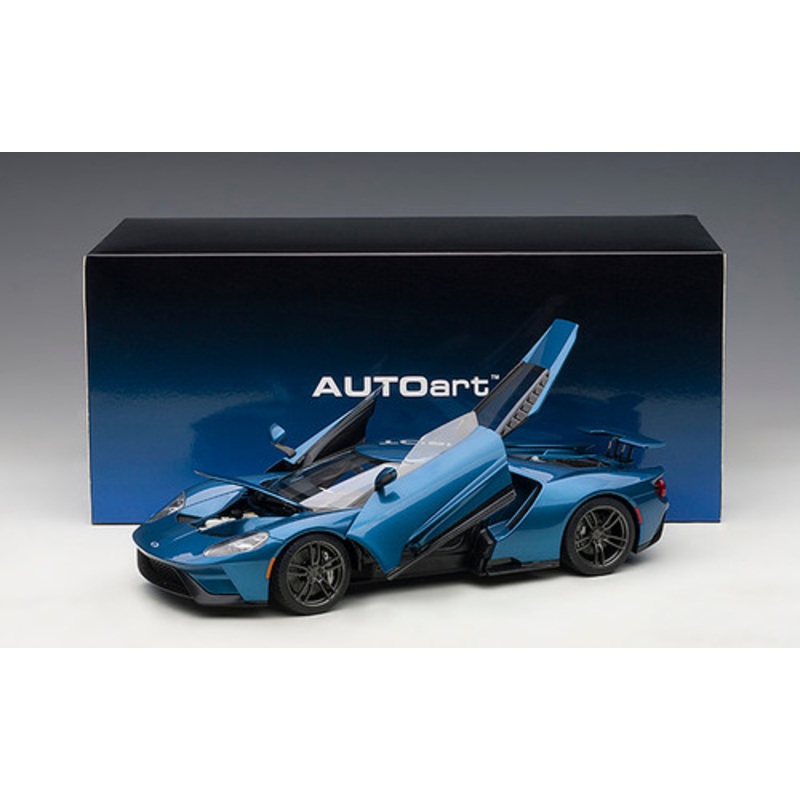 1/18 AUTOart 2017 Ford GT (Liquid Blue) Car Model